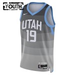 Maillot NBA Utah Jazz Ace Bailey Nike 2025-26 City Edition Gris Swingman - Enfant